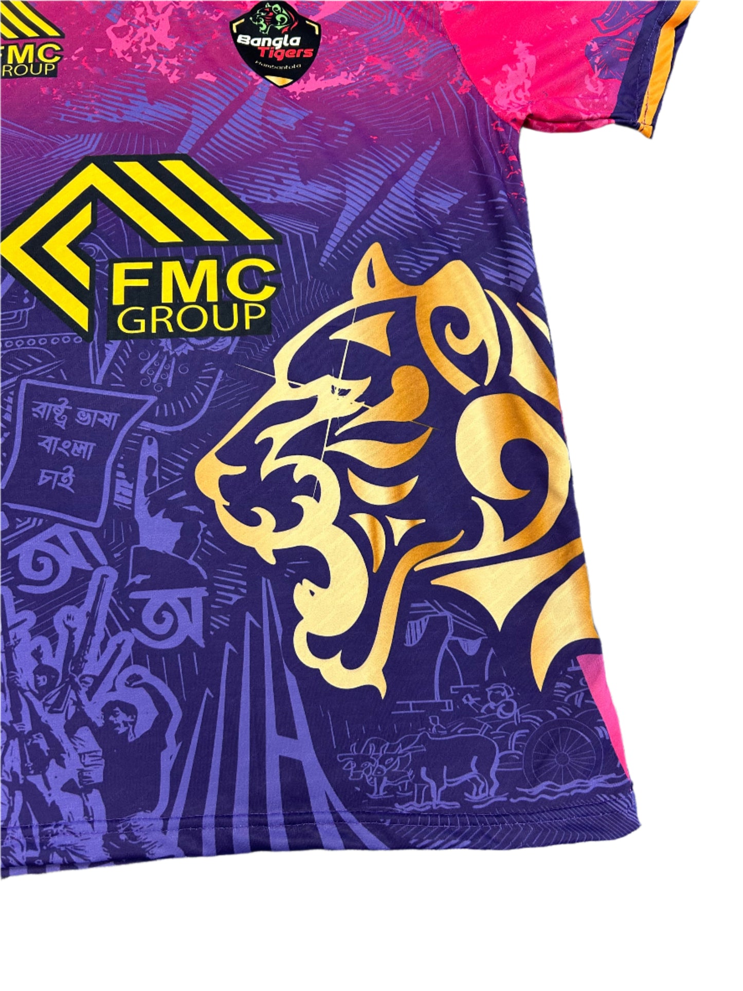 Sikandar Raza Joburg Bangla Tigers 2024 ZimAfro T10 Match Worn SS Playing Shirt