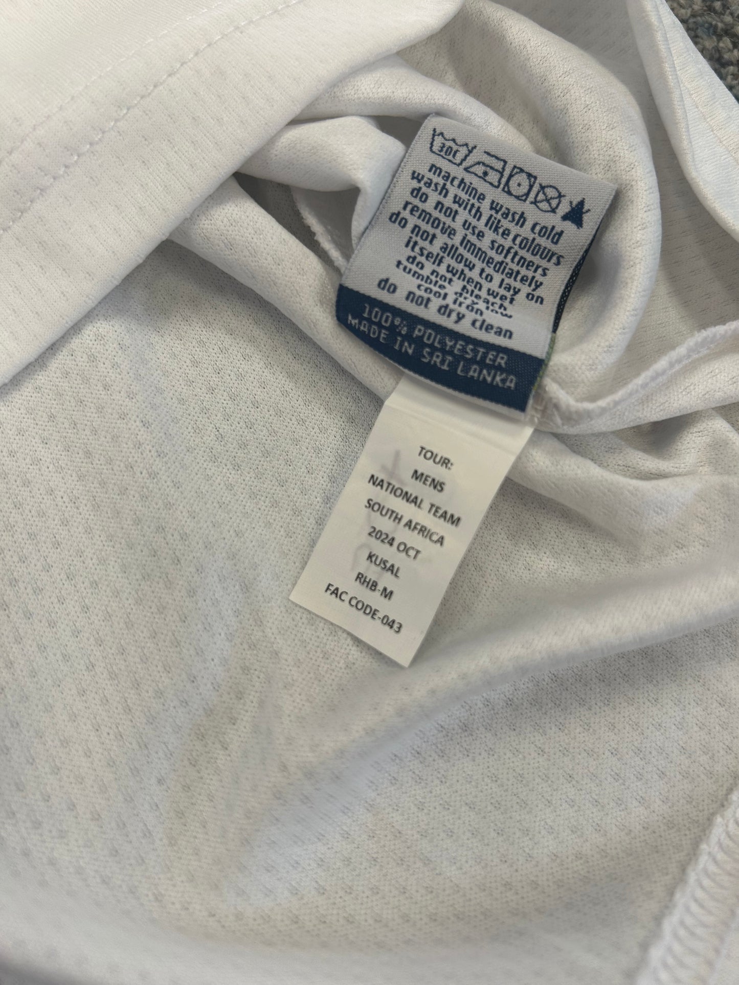 Kusal Mendis Sri Lanka 2024 Test Match Worn LS Playing Shirt