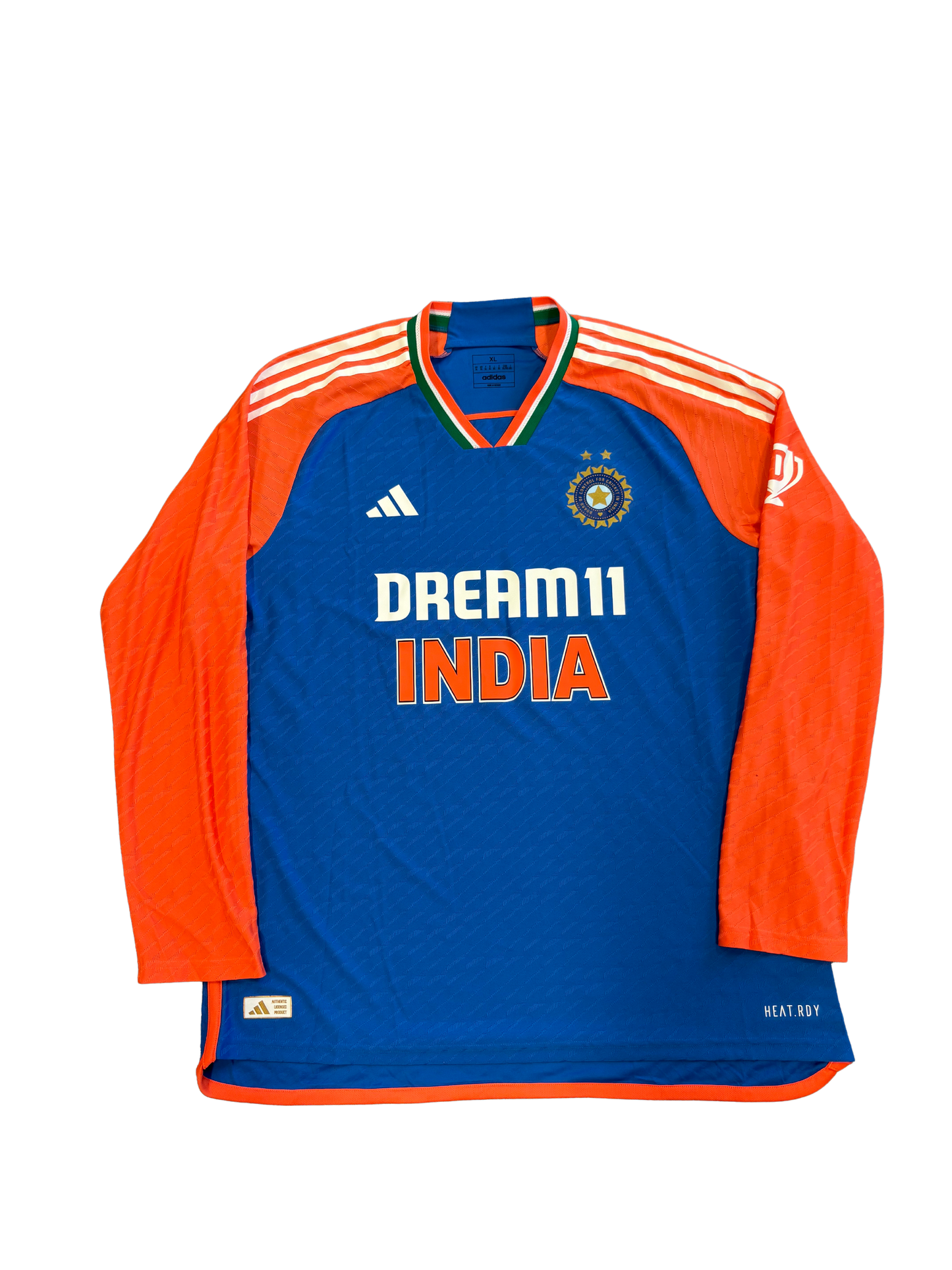 India 2024 T20 Player Issue Long Sleeve Playing Shirt – Official BCCI Matchwear